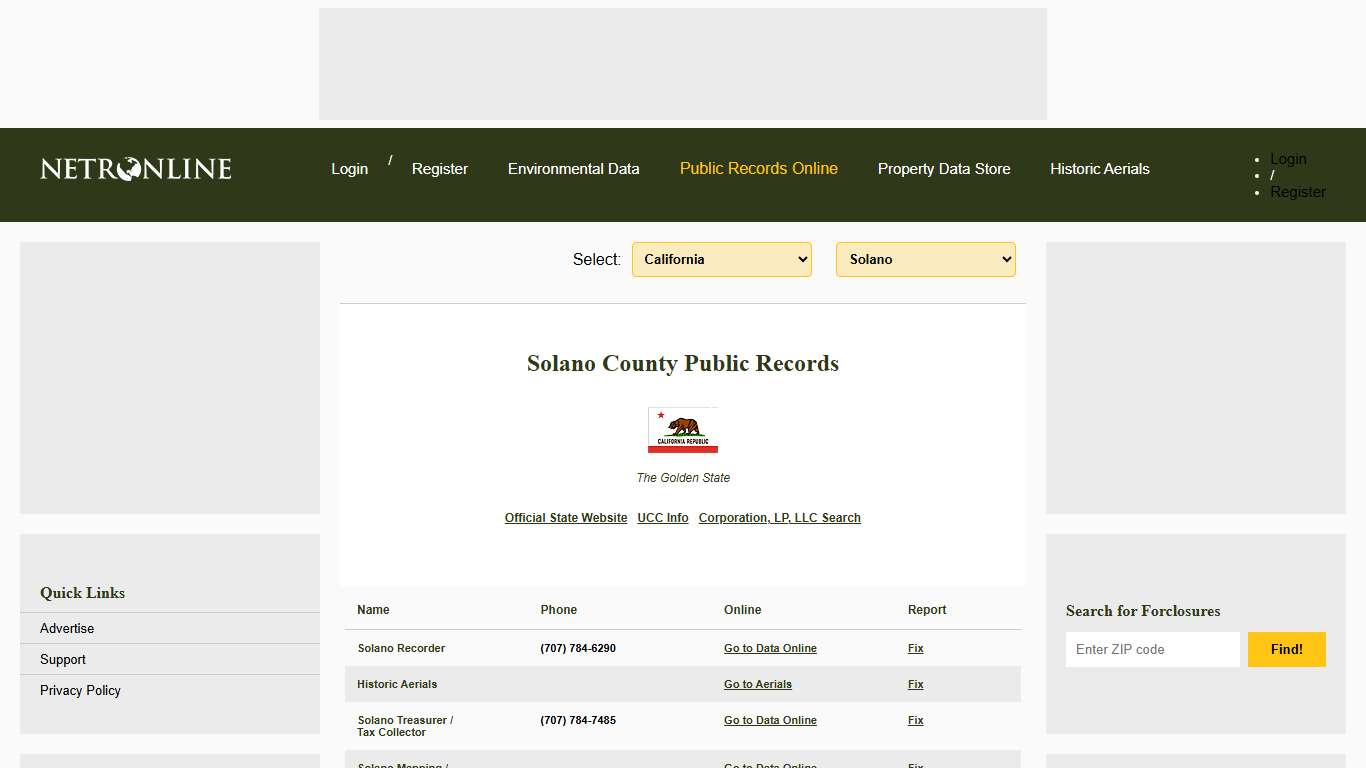 NETR Online • Solano • Solano Public Records, Search Solano Records, Solano Property Tax, California Property Search, California Assessor